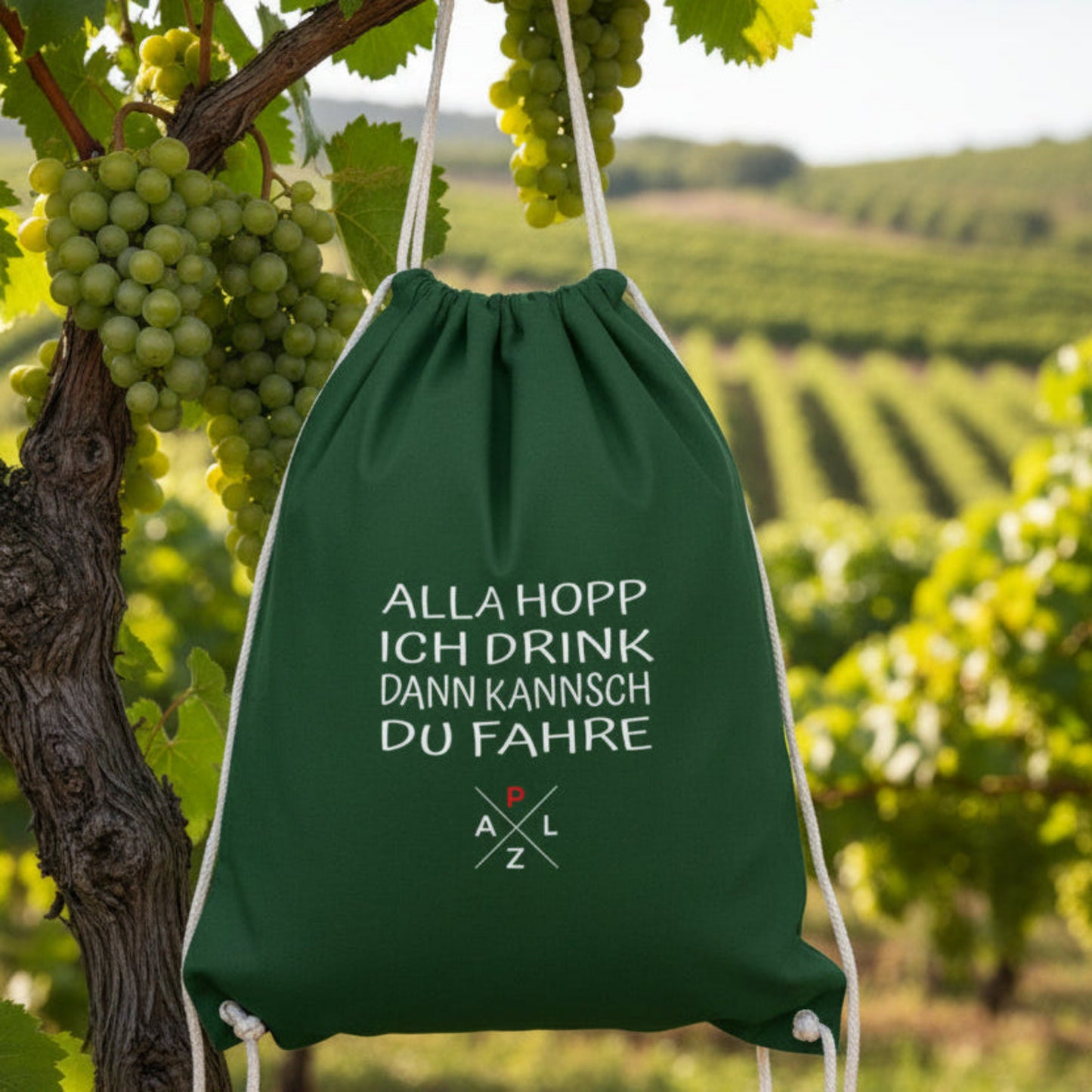 PALZ ALLA HOPP Baumwollsack flaschengrün