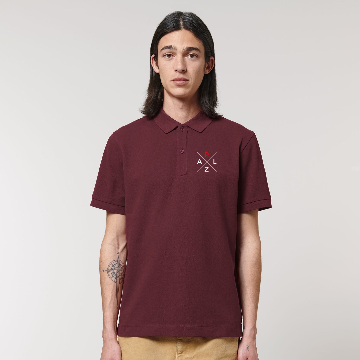 PALZ_Polo_mit_gestickten_Markenlogo_Burgund