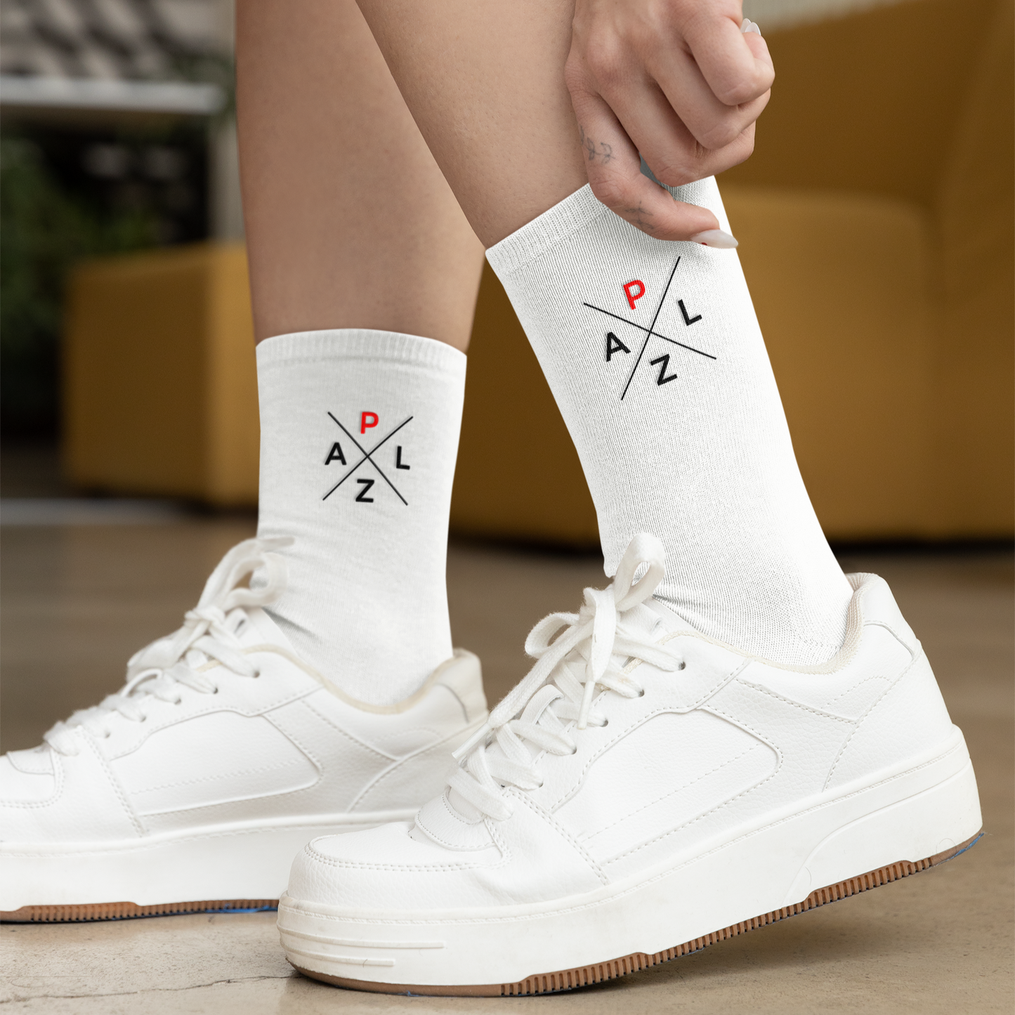 PALZ Socken mit gedruckten Markenlogo