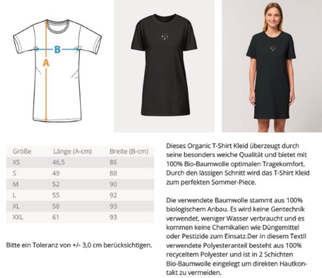 PALZ Shirtkleid mit gestickten Markenlogo > Damen