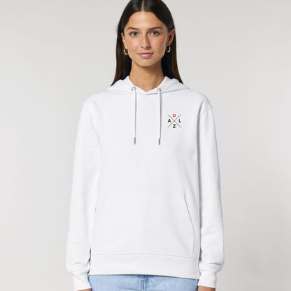 PALZ Premium weiß mit gestickten Markenlogo > Unisex
