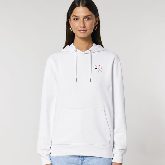 PALZ Premium weiß mit gestickten Markenlogo > Unisex