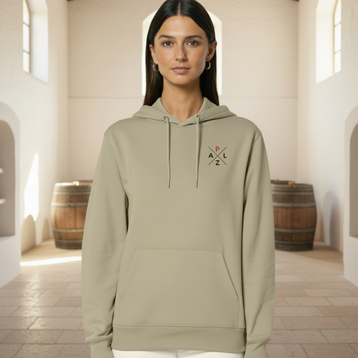 PALZ_Premium_hoodie_schwarzes_Logo_Desert_dusk